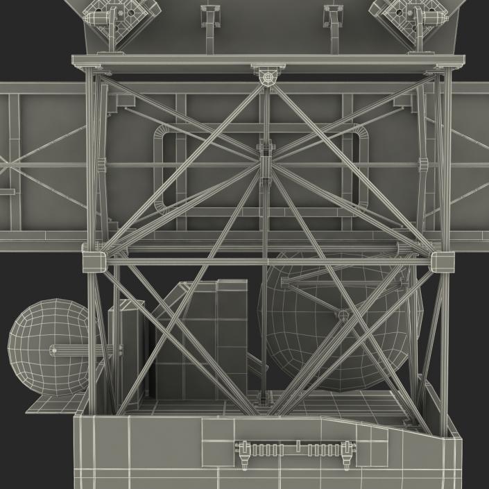 European Remote Sensing Satellite ERS-2 3D model