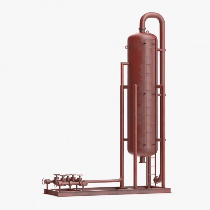 3D model Vertical Oil and Gas Separator