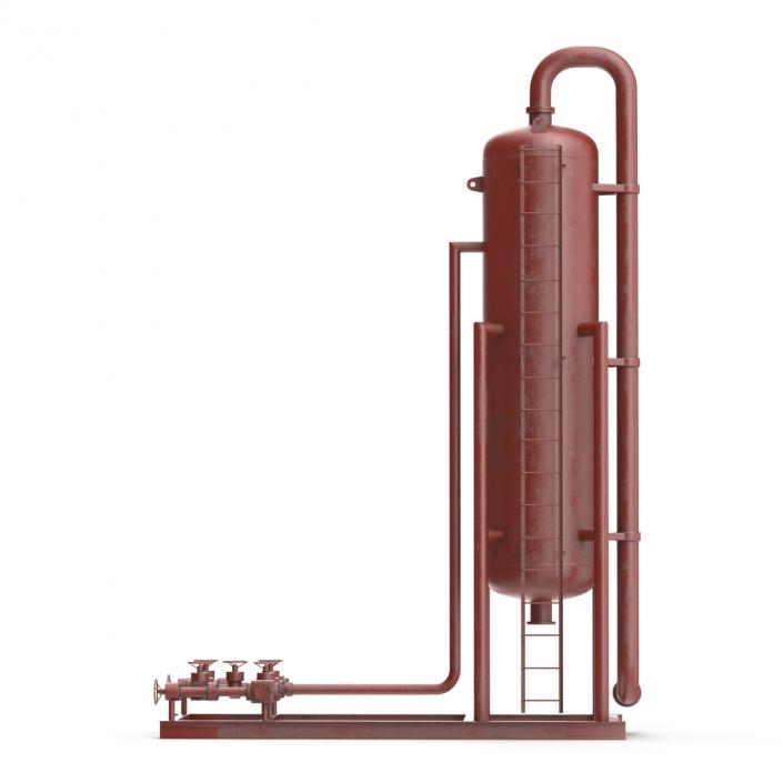 3D model Vertical Oil and Gas Separator