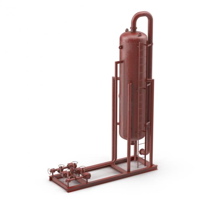 3D model Vertical Oil and Gas Separator