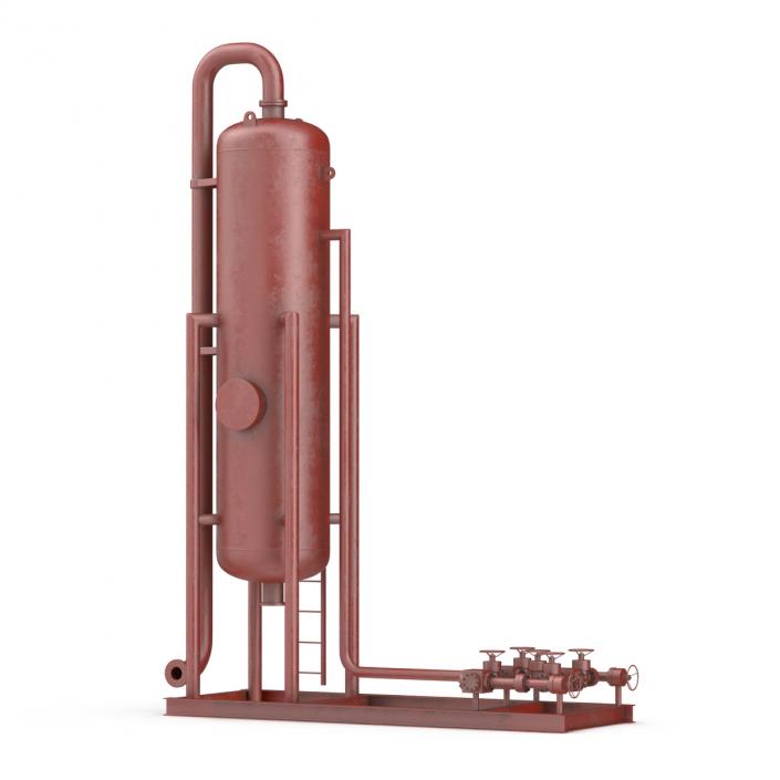 3D model Vertical Oil and Gas Separator