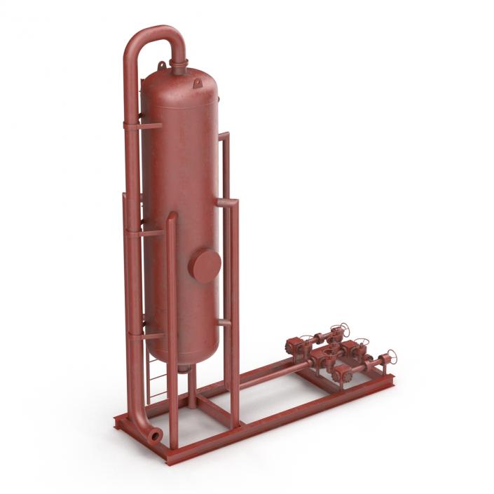 3D model Vertical Oil and Gas Separator