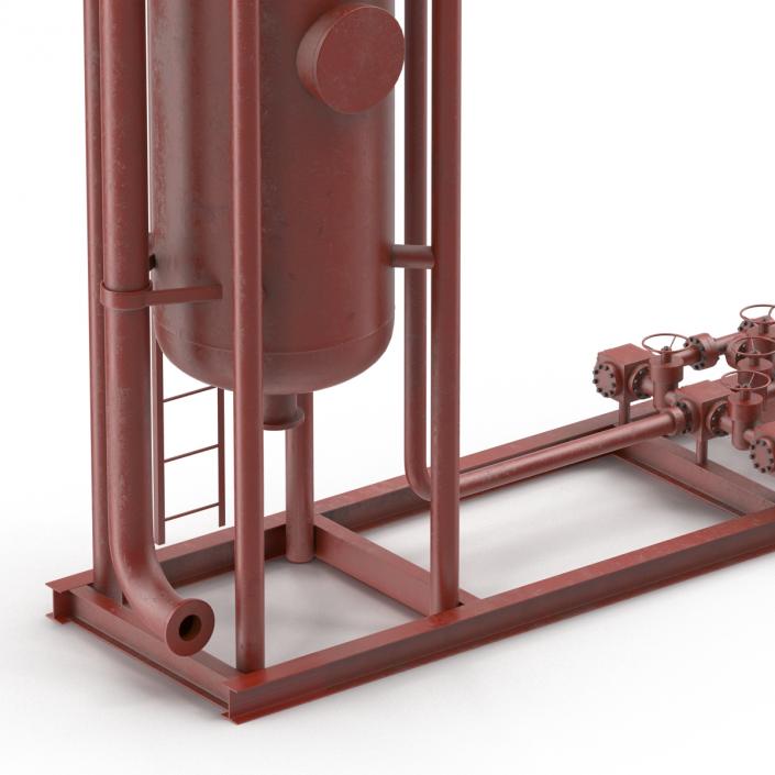 3D model Vertical Oil and Gas Separator