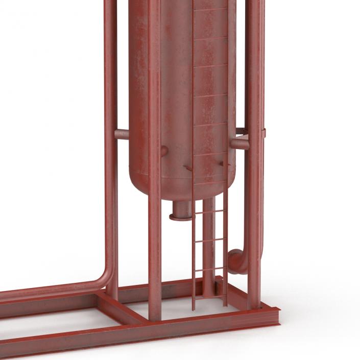 3D model Vertical Oil and Gas Separator