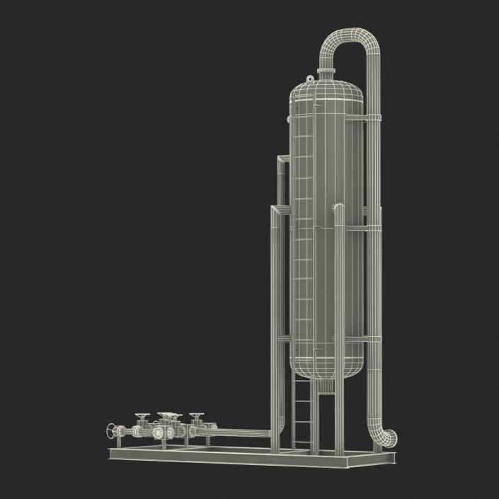 3D model Vertical Oil and Gas Separator