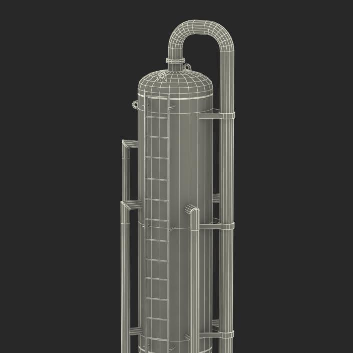 3D model Vertical Oil and Gas Separator