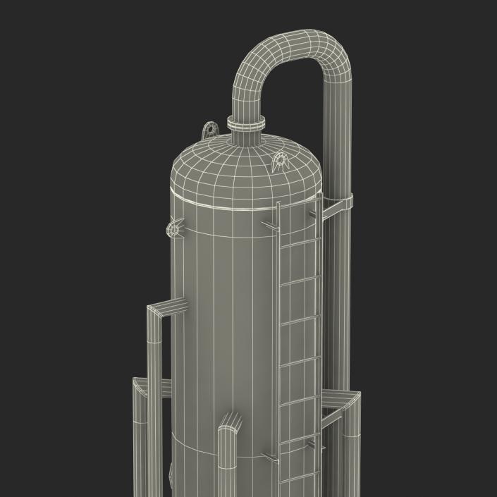 3D model Vertical Oil and Gas Separator