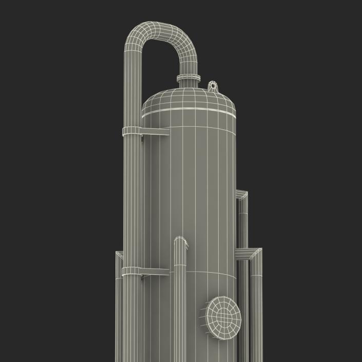 3D model Vertical Oil and Gas Separator