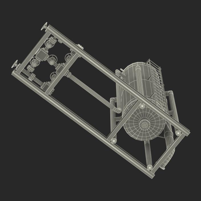 3D model Vertical Oil and Gas Separator