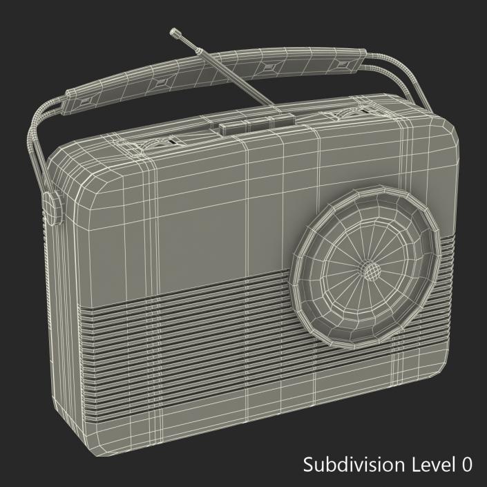 Retro Radio Generic 3D model