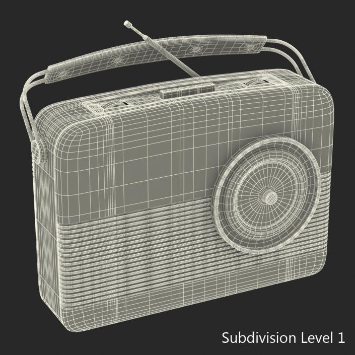 Retro Radio Generic 3D model