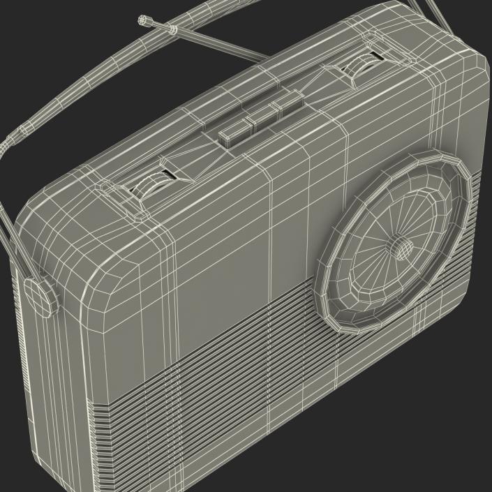 Retro Radio Generic 3D model