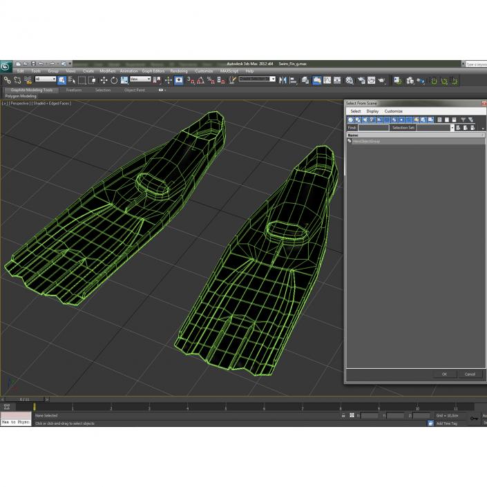 Swim Fins 3D model