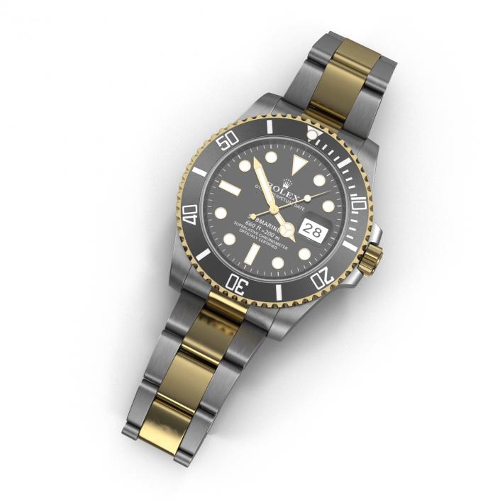 Rolex Submariner Date Black Dial 3D