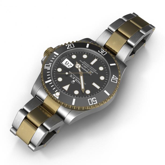 Rolex Submariner Date Black Dial 3D