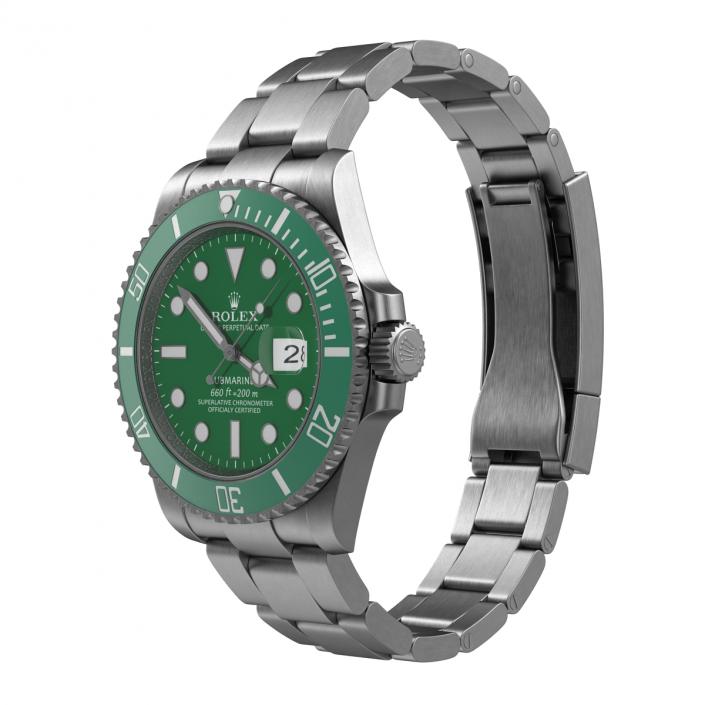 Rolex Submariner Date 2 Green Dial 3D model