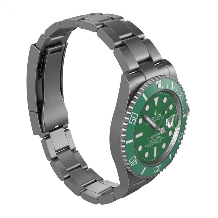 Rolex Submariner Date 2 Green Dial 3D model