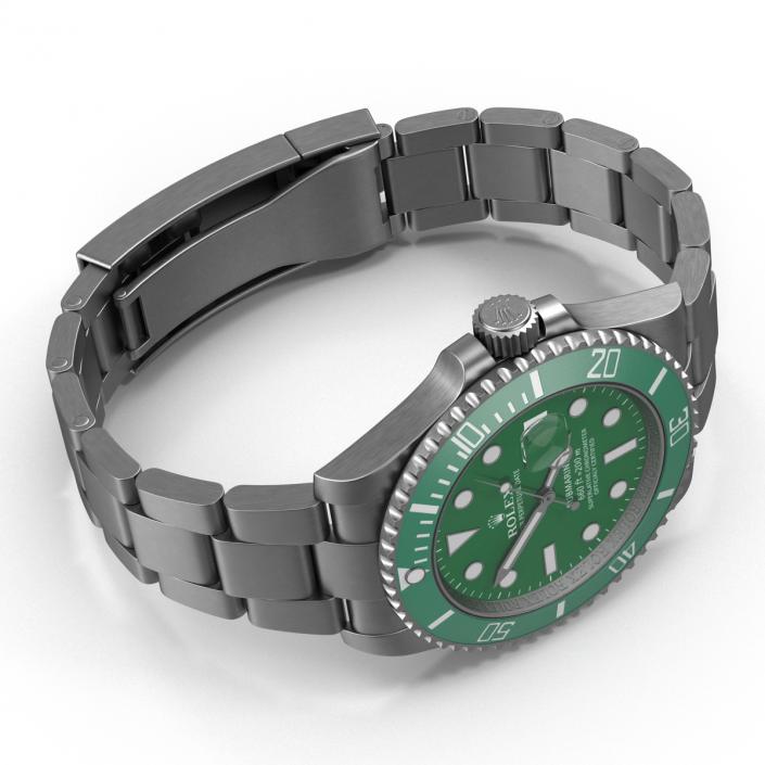 Rolex Submariner Date 2 Green Dial 3D model