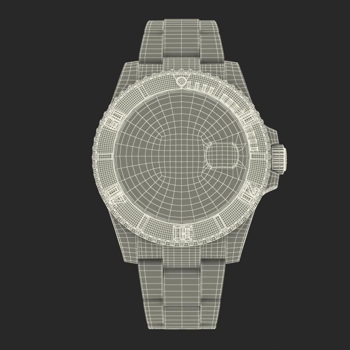 Rolex Submariner Date 2 Green Dial 3D model