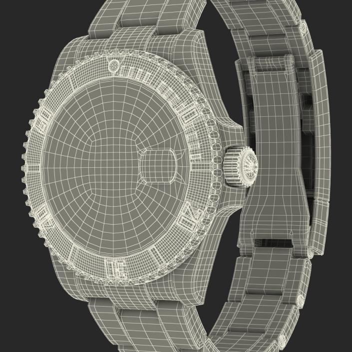 Rolex Submariner Date 2 Green Dial 3D model