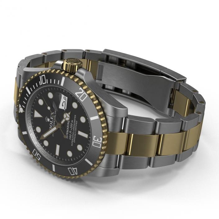 Rolex Submariner Date 2 Black Dial 3D model