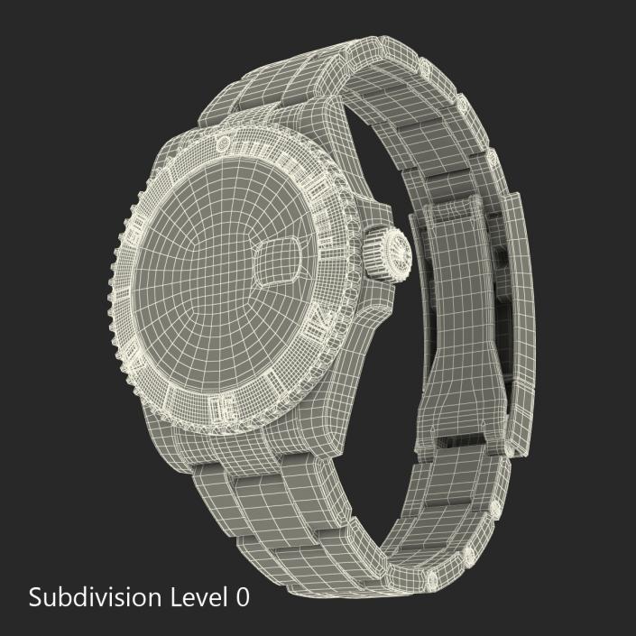 Rolex Submariner Date 2 Black Dial 3D model