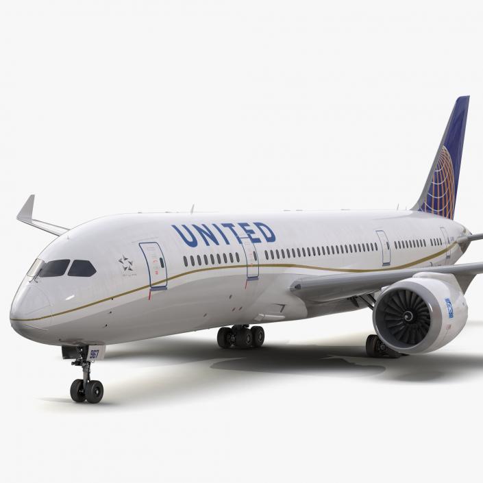 Boeing 787-3 Dreamliner United Airlines 3D model