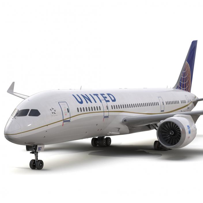 Boeing 787-3 Dreamliner United Airlines 3D model