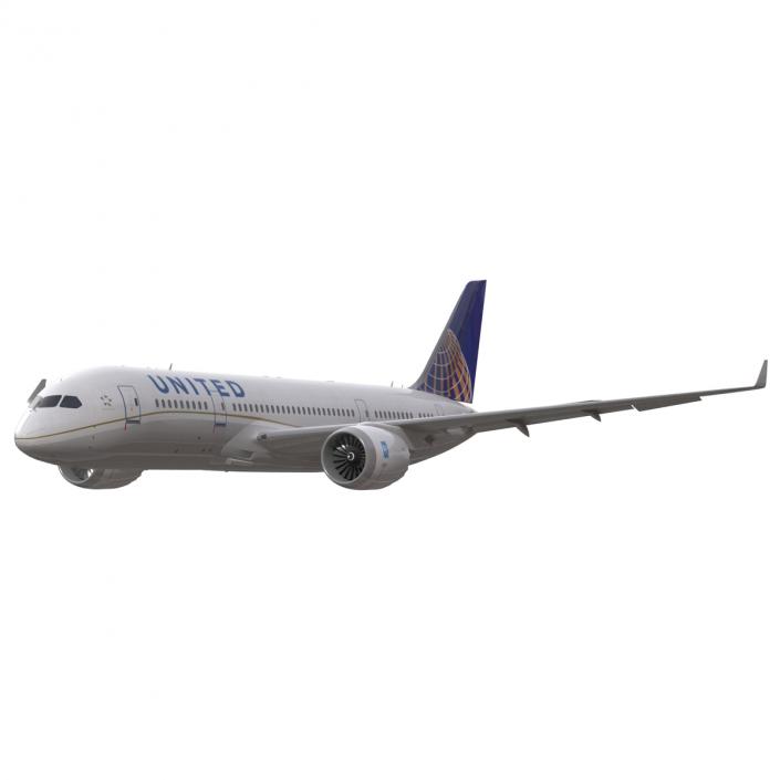 Boeing 787-3 Dreamliner United Airlines 3D model