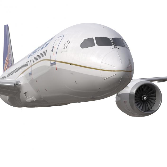 Boeing 787-3 Dreamliner United Airlines 3D model