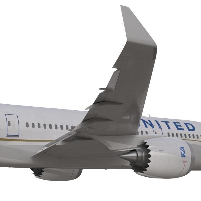 Boeing 787-3 Dreamliner United Airlines 3D model