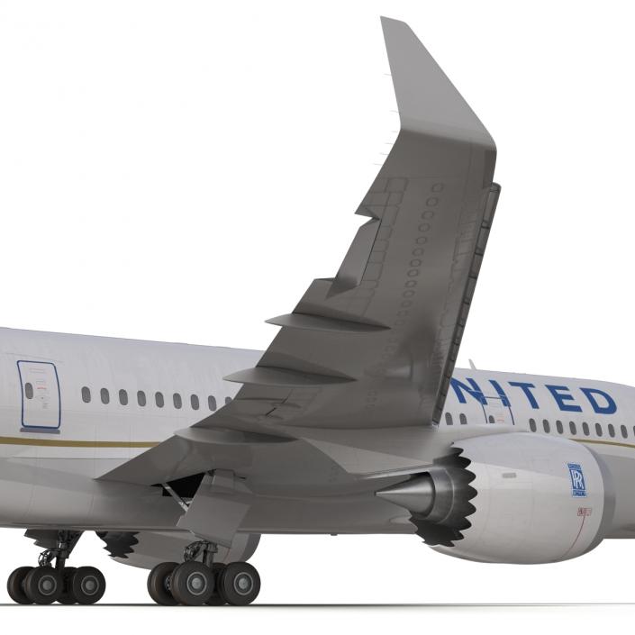 Boeing 787-3 Dreamliner United Airlines 3D model