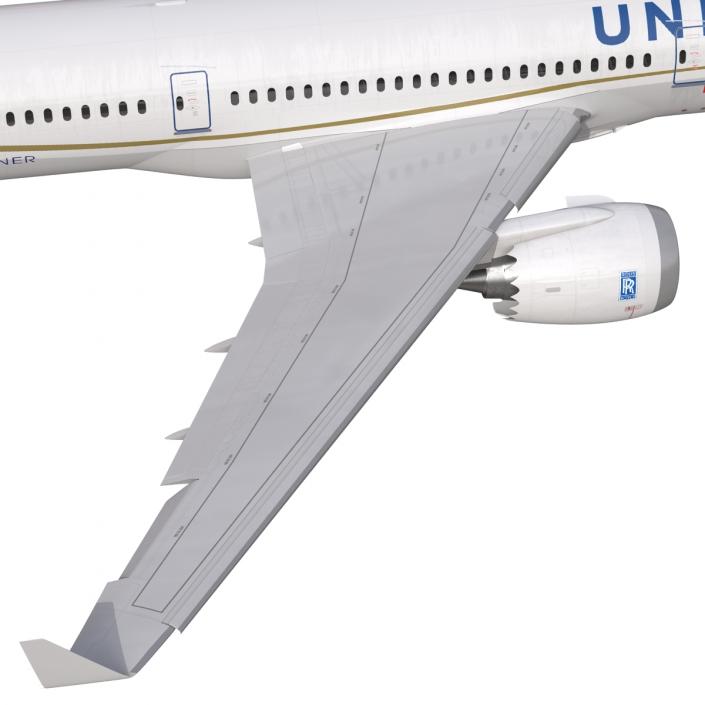 Boeing 787-3 Dreamliner United Airlines 3D model