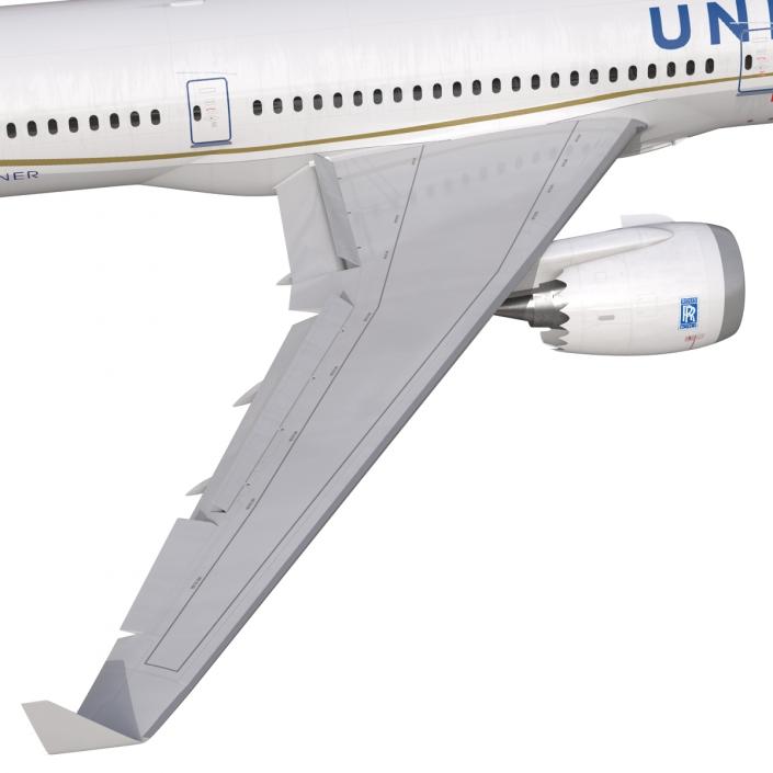 Boeing 787-3 Dreamliner United Airlines 3D model