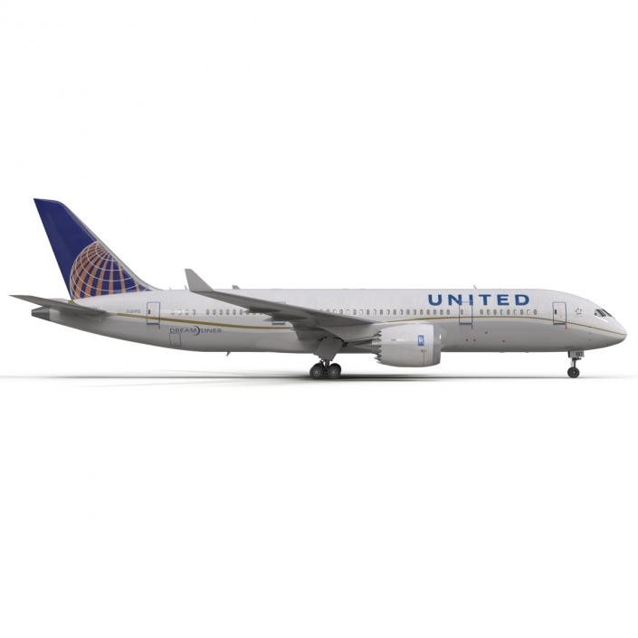 Boeing 787-3 Dreamliner United Airlines 3D model