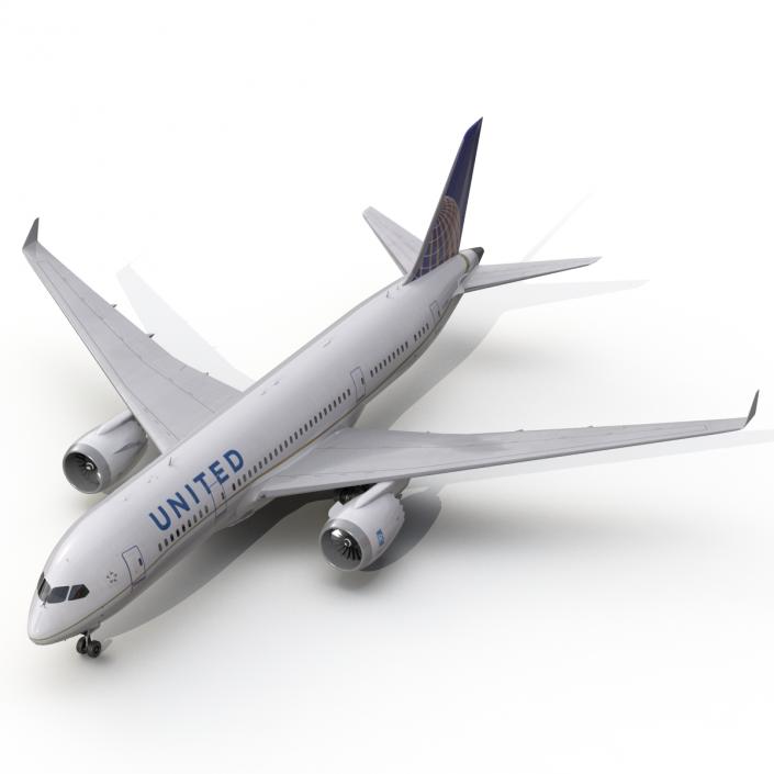 Boeing 787-3 Dreamliner United Airlines 3D model