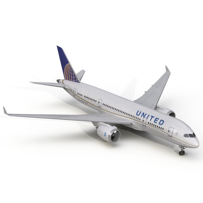 Boeing 787-3 Dreamliner United Airlines 3D model