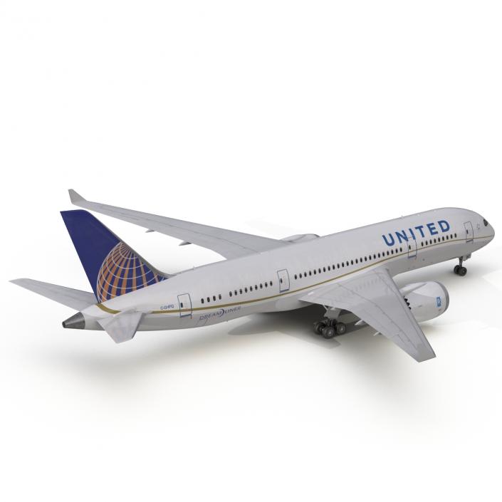 Boeing 787-3 Dreamliner United Airlines 3D model