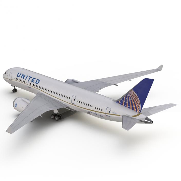 Boeing 787-3 Dreamliner United Airlines 3D model