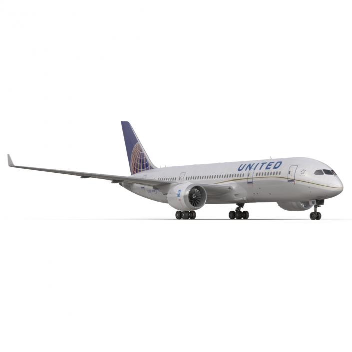 Boeing 787-3 Dreamliner United Airlines 3D model