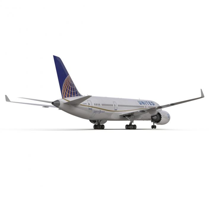 Boeing 787-3 Dreamliner United Airlines 3D model