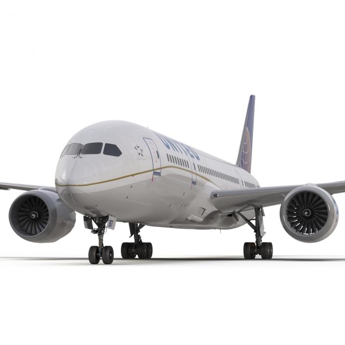 Boeing 787-3 Dreamliner United Airlines 3D model