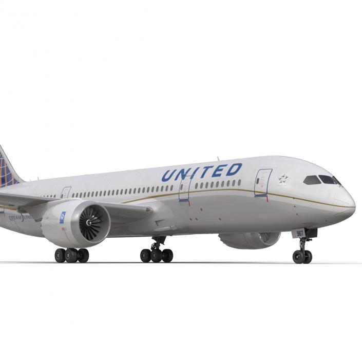 Boeing 787-3 Dreamliner United Airlines 3D model