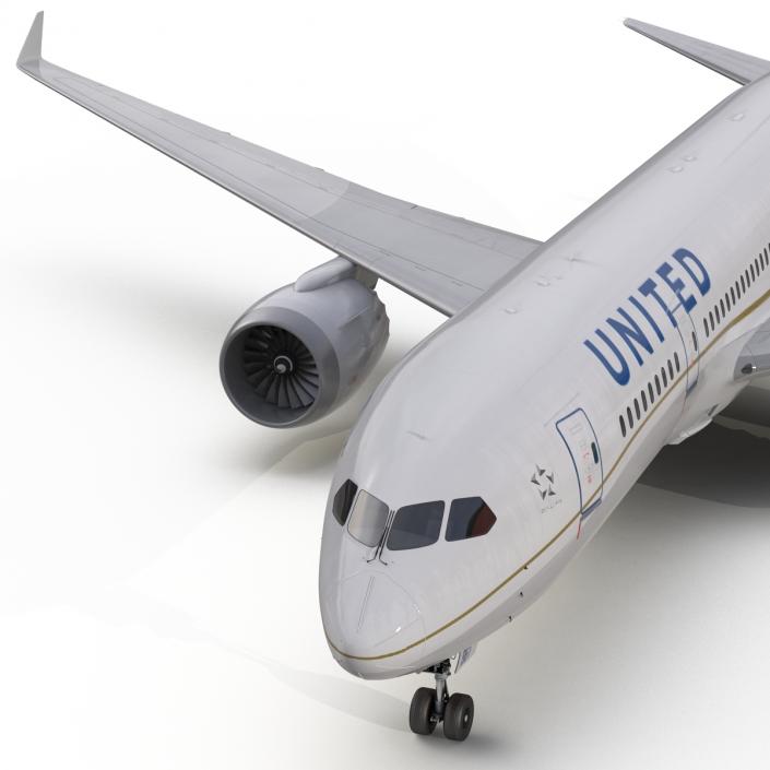 Boeing 787-3 Dreamliner United Airlines 3D model