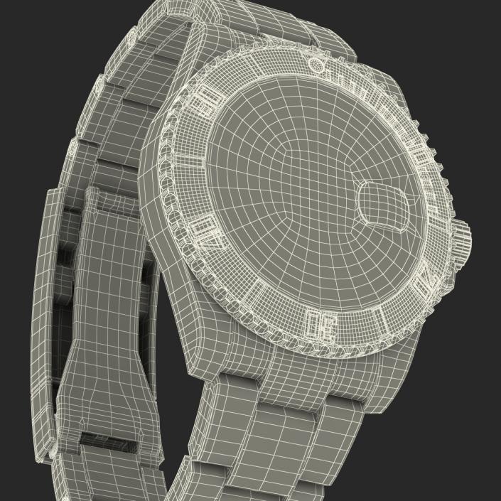 3D Rolex Submariner Date 2 Blue Dial model