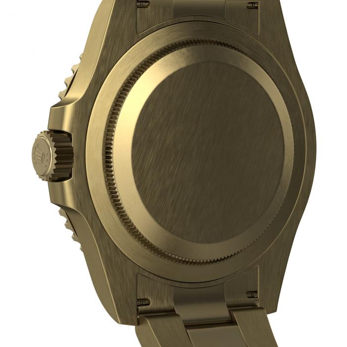 3D Rolex Submariner Date 2 Gold model