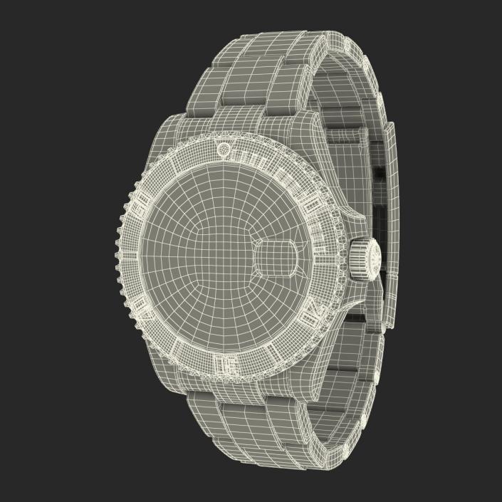 3D Rolex Submariner Date 2 Gold model