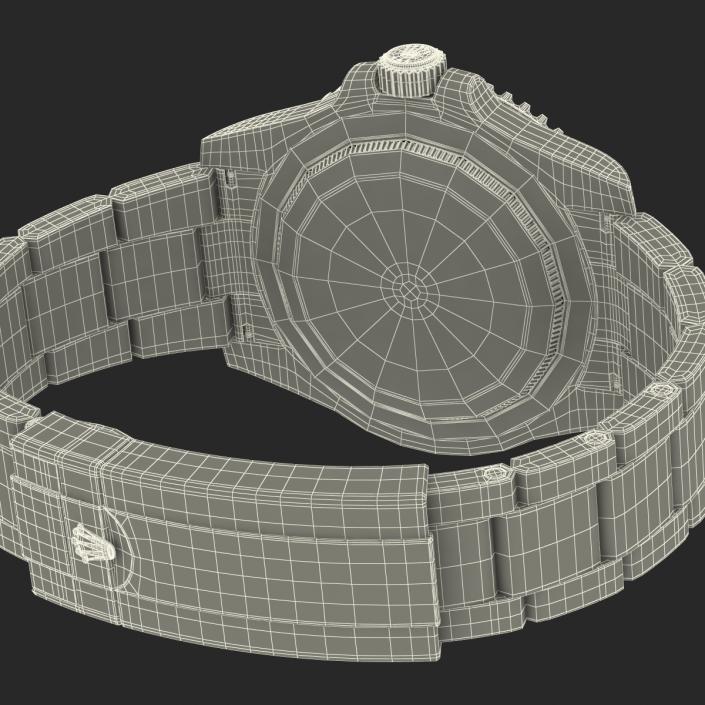 3D Rolex Submariner Date 2 Gold model