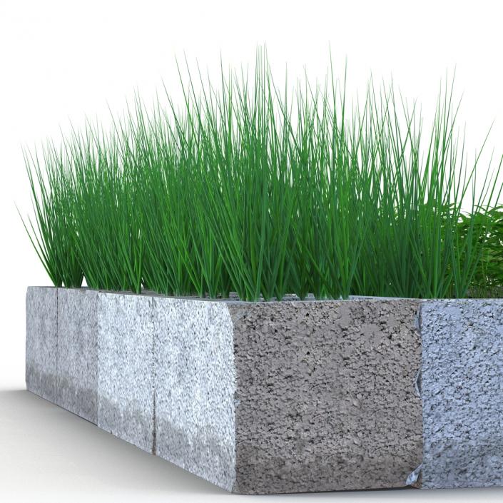 Cinder Block Garden 3D model