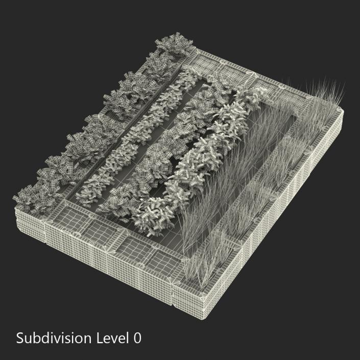 Cinder Block Garden 3D model